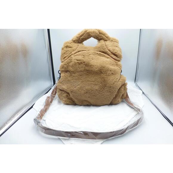 Foley + Corinna Hygge Tower Faux Fur Top Handle Crossbody Bag Tan New NWT H4 - Picture 5 of 11